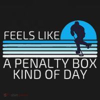 Funny Hockey Sunset Feels Like A Penalty Box Kind Of Day T-Shirt thumb 7
