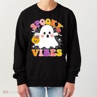 Funny Halloween Spooky Vibes Trick Or Treating Ghost Women's Sweatshirt thumb 0