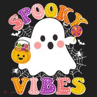 Funny Halloween Spooky Vibes Trick Or Treating Ghost Beanie thumb 2