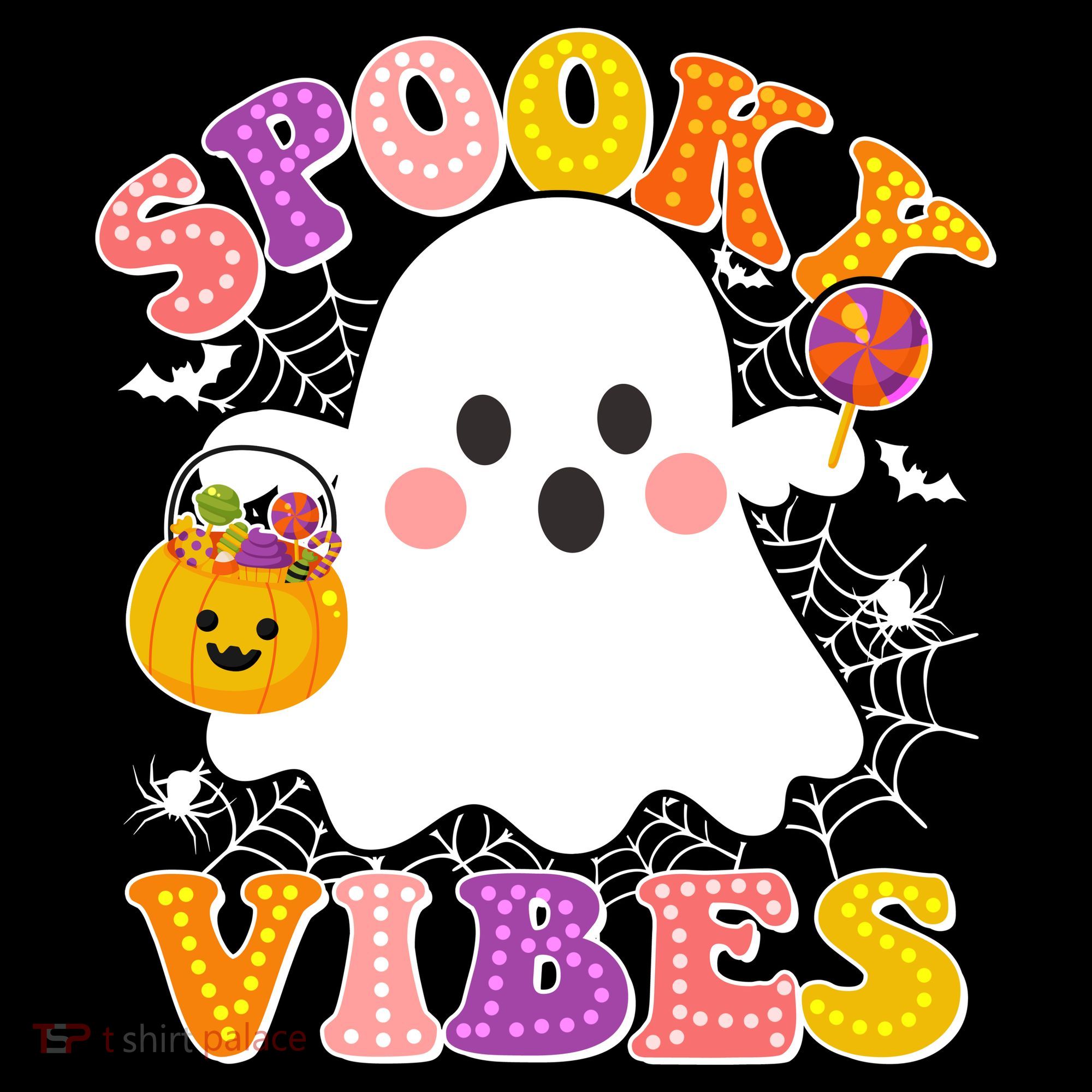 Funny Halloween Spooky Vibes Trick Or Treating Ghost Women's Hoodie