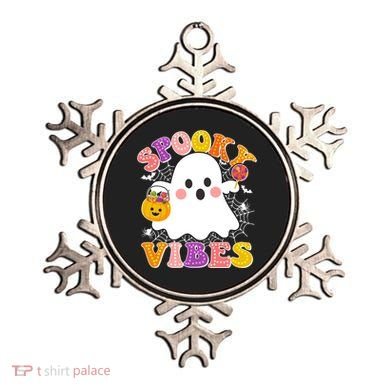 Funny Halloween Spooky Vibes Trick Or Treating Ghost Ornament