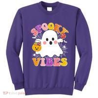 Funny Halloween Spooky Vibes Trick Or Treating Ghost Sweatshirt thumb 0