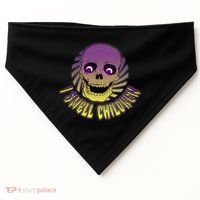 Funny Halloween Skull I Smell Children USA-Made Doggie Bandana thumb 0