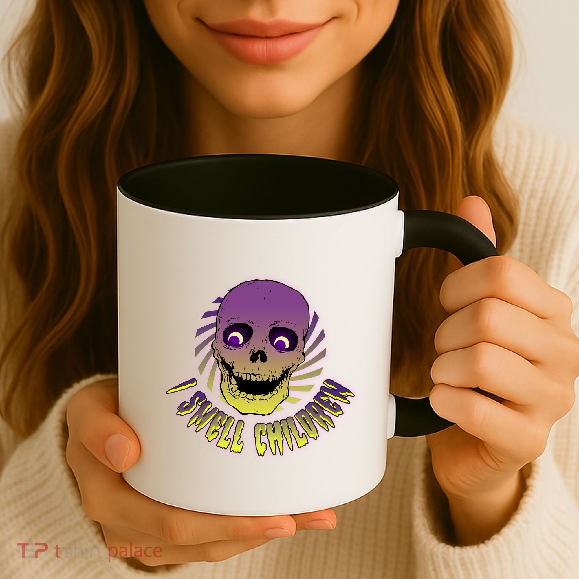 Funny Halloween Skull I Smell Children Coffee Mug