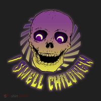 Funny Halloween Skull I Smell Children Beanie thumb 2