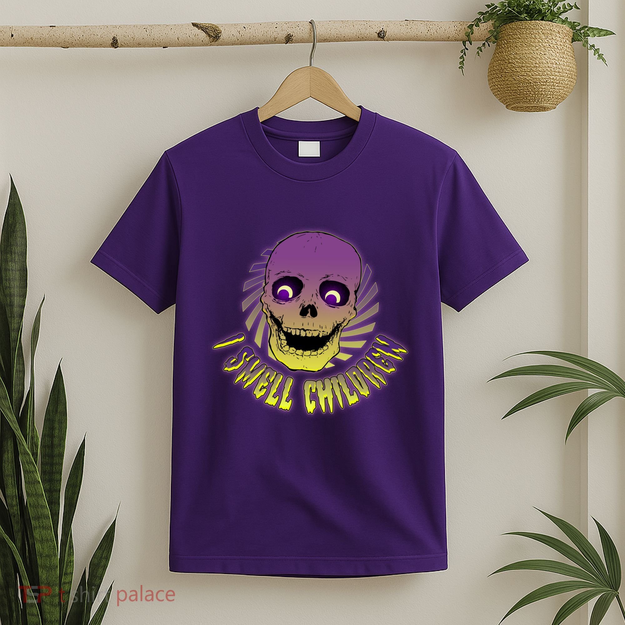 Funny Halloween Skull I Smell Children T-Shirt