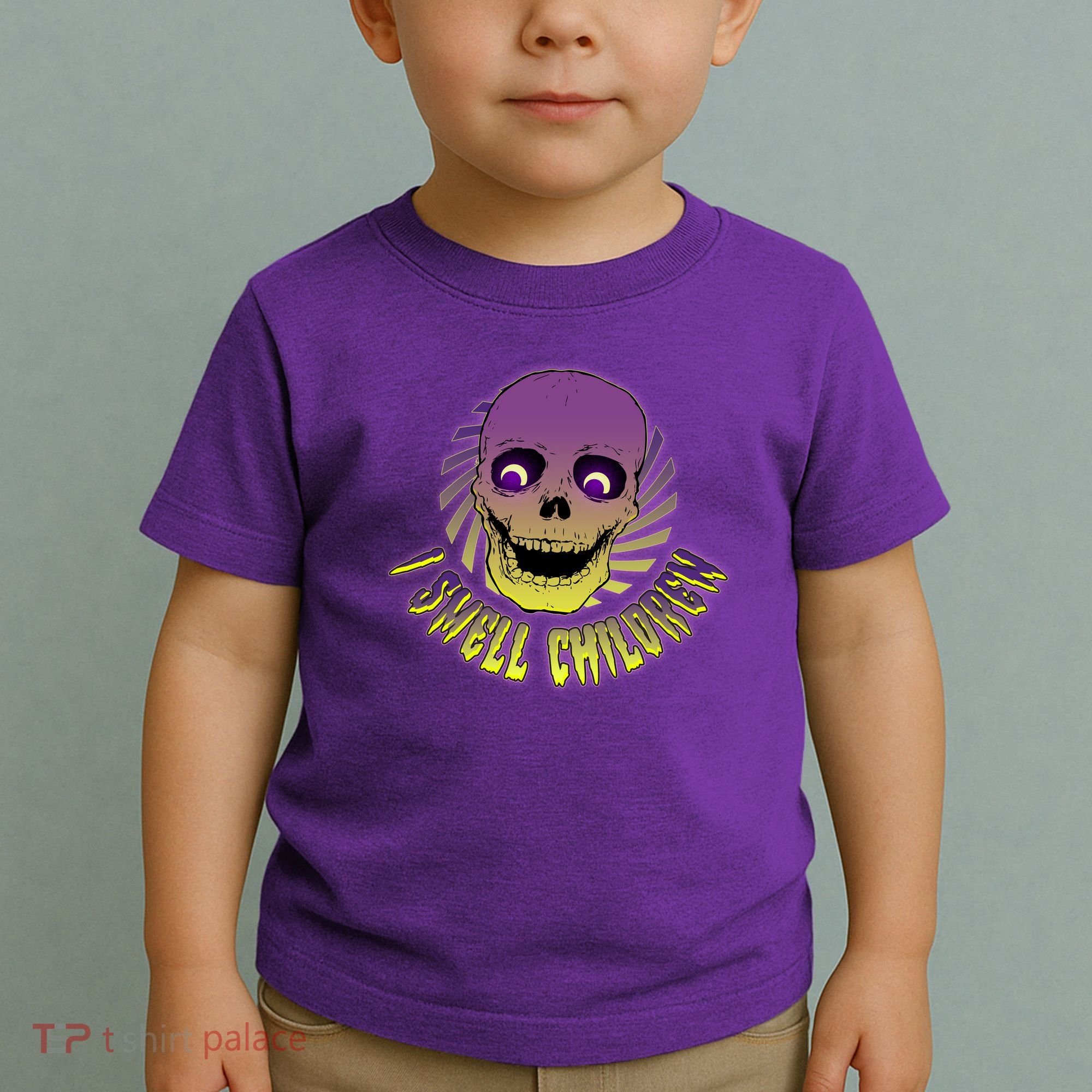 Funny Halloween Skull I Smell Children Toddler T-Shirt