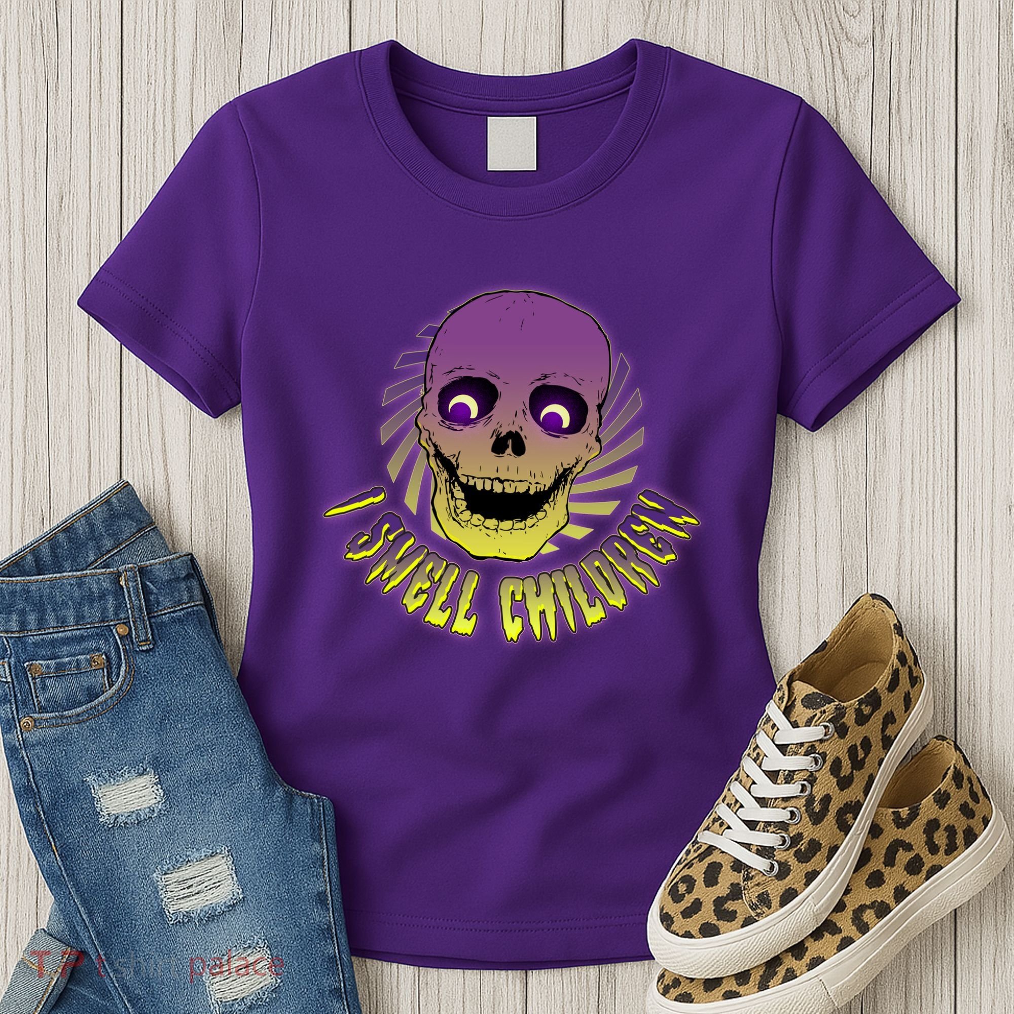 Funny Halloween Skull I Smell Children Women's T-Shirt