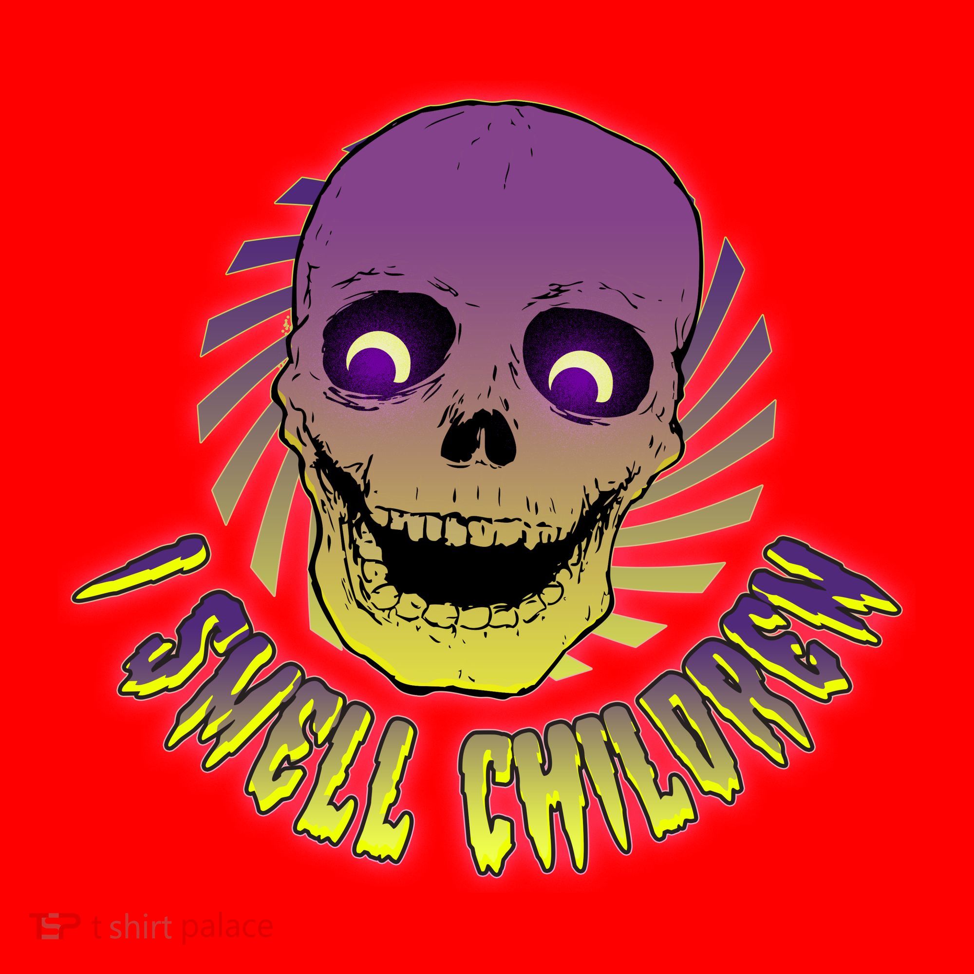 Funny Halloween Skull I Smell Children Santa Hat