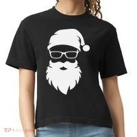 Funny Hipster Santa Last Minute Retro Christmas Matching Comfort Colors Boxy T-Shirt thumb 0