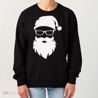 Funny Hipster Santa Last Minute Retro Christmas Matching Women's Sweatshirt thumb 0