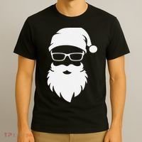 Funny Hipster Santa Last Minute Retro Christmas Matching T-Shirt thumb 3