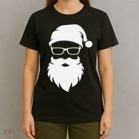 Funny Hipster Santa Last Minute Retro Christmas Matching T-Shirt thumb 4