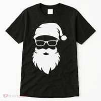 Funny Hipster Santa Last Minute Retro Christmas Matching Tall T-Shirt thumb 0