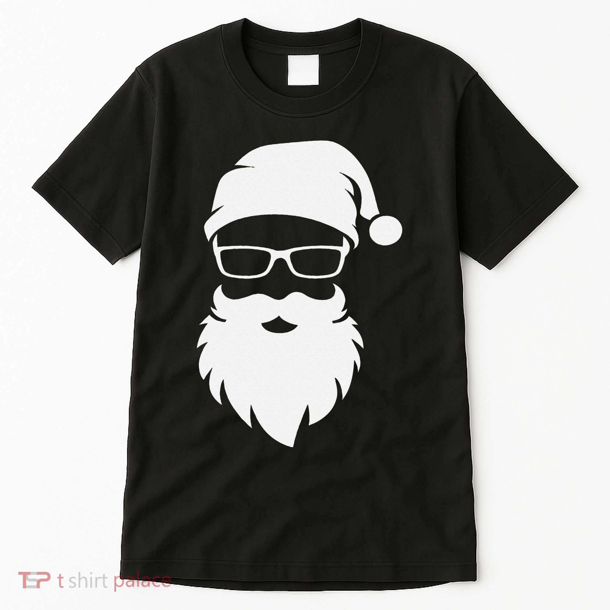 Funny Hipster Santa Last Minute Retro Christmas Matching Tall T-Shirt