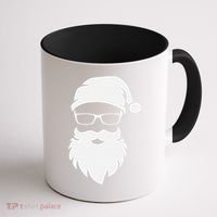 Funny Hipster Santa Last Minute Retro Christmas Matching Coffee Mug thumb 1