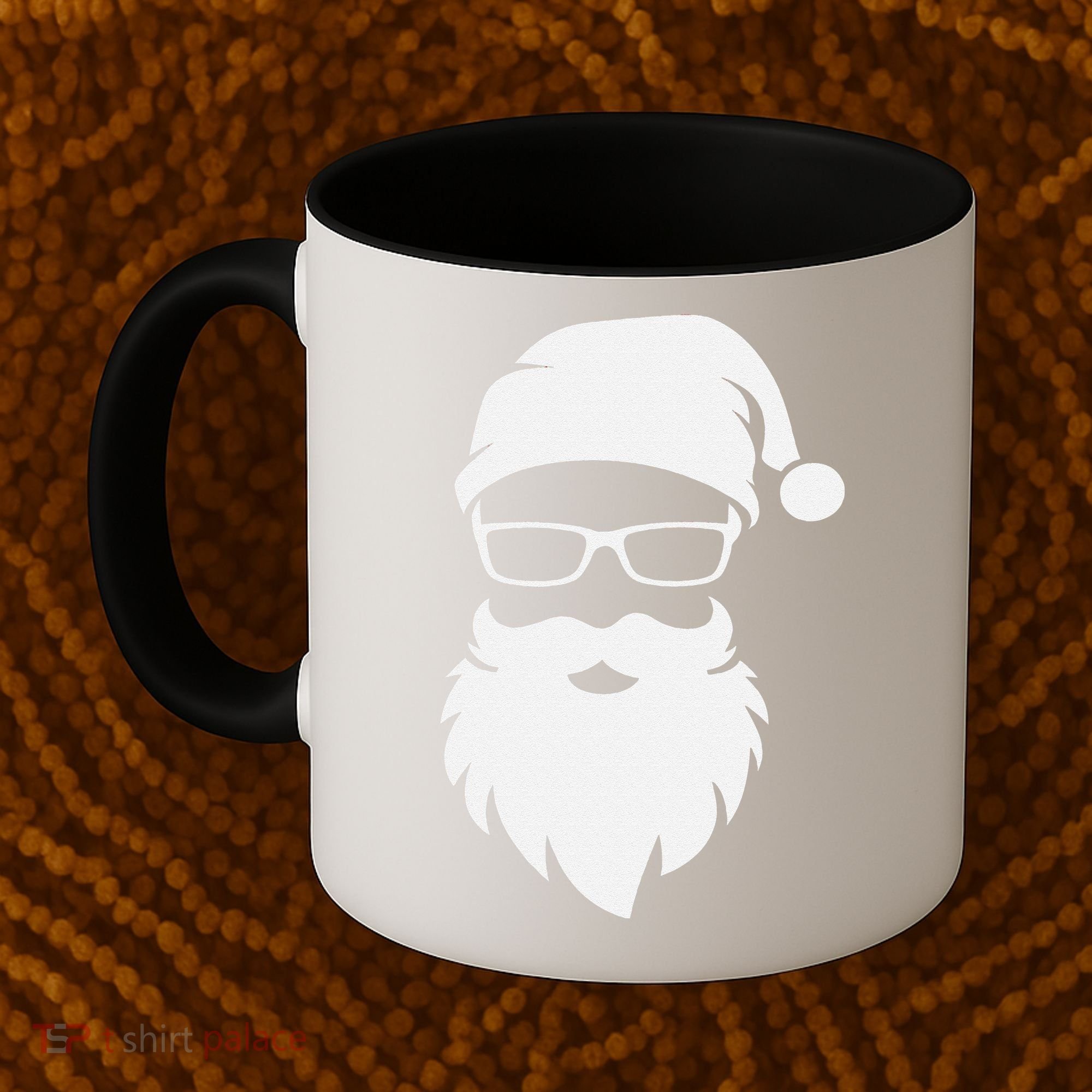 Funny Hipster Santa Last Minute Retro Christmas Matching Coffee Mug