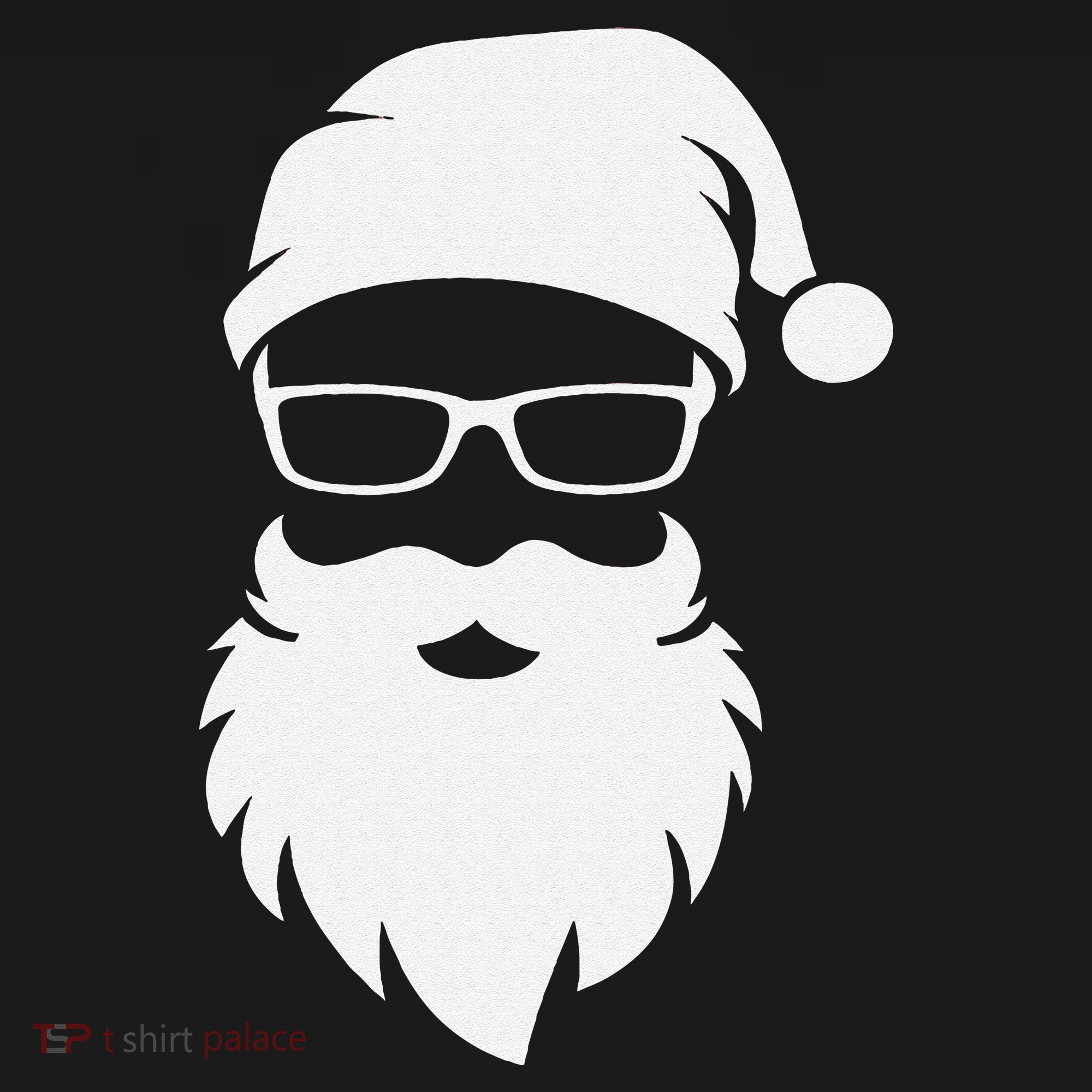 Funny Hipster Santa Last Minute Retro Christmas Matching Women's Hoodie