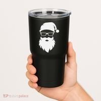 Funny Hipster Santa Last Minute Retro Christmas Matching Tumbler thumb 2