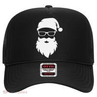 Funny Hipster Santa Last Minute Retro Christmas Matching Hat thumb 0