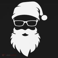Funny Hipster Santa Last Minute Retro Christmas Matching Visor thumb 3