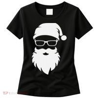 Funny Hipster Santa Last Minute Retro Christmas Matching Women's T-Shirt thumb 0