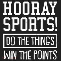 Funny Hooray Sports Do The Things Win The Points Beanie thumb 2