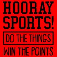Funny Hooray Sports Do The Things Win The Points Santa Hat thumb 1