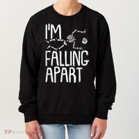 Funny Halloween Skeleton I'm Falling Apart Women's Sweatshirt thumb 0