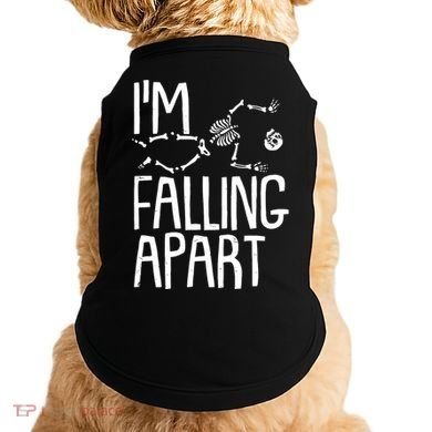 Funny Halloween Skeleton I'm Falling Apart Doggie Tank
