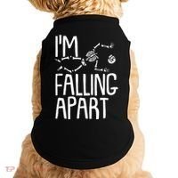 Funny Halloween Skeleton I'm Falling Apart Doggie Tank thumb 0