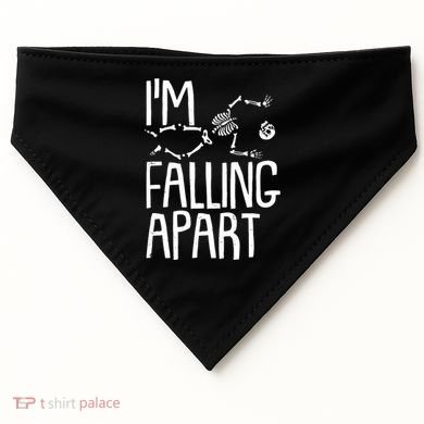Funny Halloween Skeleton I'm Falling Apart USA-Made Doggie Bandana