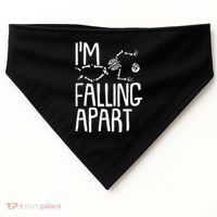 Funny Halloween Skeleton I'm Falling Apart USA-Made Doggie Bandana thumb 0