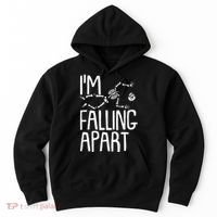 Funny Halloween Skeleton I'm Falling Apart Hoodie thumb 0