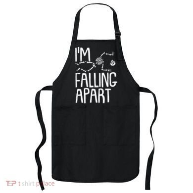 Funny Halloween Skeleton I'm Falling Apart Apron