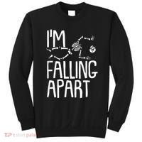 Funny Halloween Skeleton I'm Falling Apart Sweatshirt thumb 0