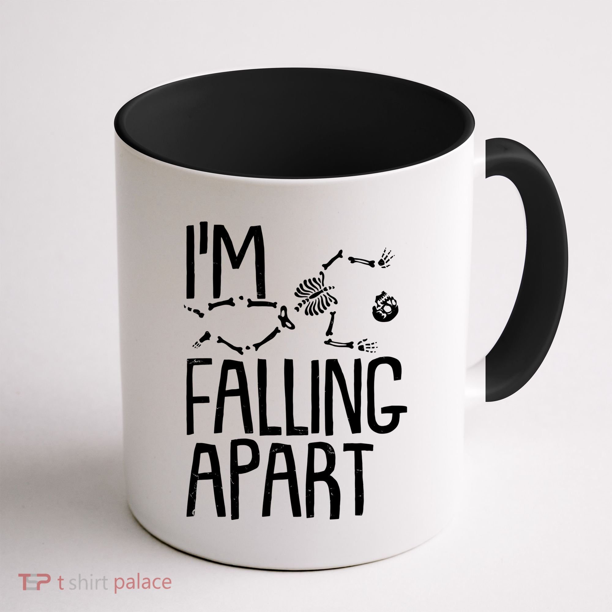 Funny Halloween Skeleton I'm Falling Apart Coffee Mug