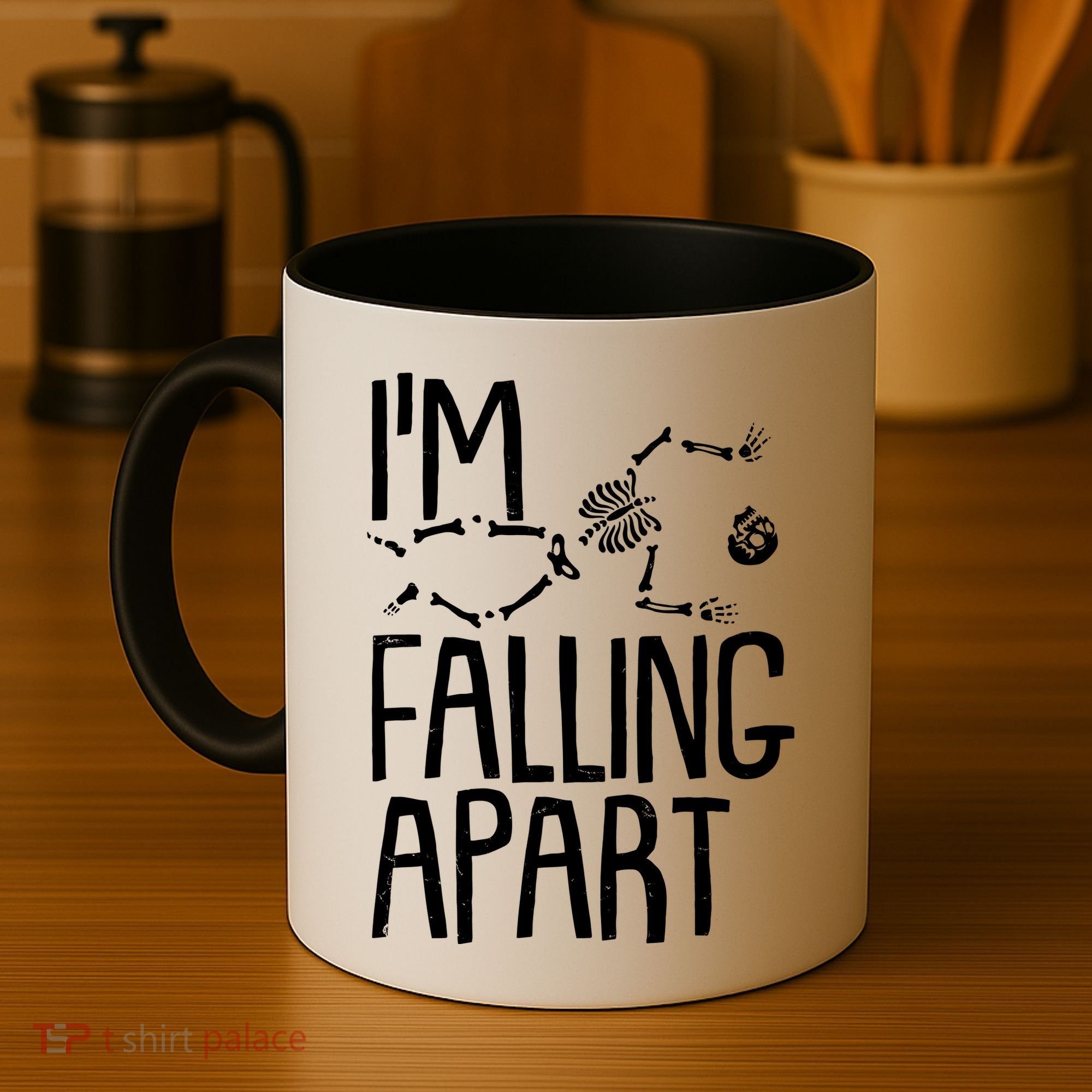 Funny Halloween Skeleton I'm Falling Apart Coffee Mug