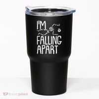 Funny Halloween Skeleton I'm Falling Apart Tumbler thumb 0