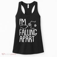 Funny Halloween Skeleton I'm Falling Apart Women's Tank Top thumb 0