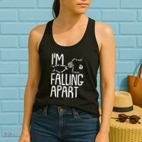 Funny Halloween Skeleton I'm Falling Apart Women's Tank Top thumb 2