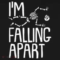 Funny Halloween Skeleton I'm Falling Apart Toddler Hoodie thumb 2
