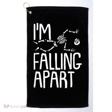 Funny Halloween Skeleton I'm Falling Apart Golf Towel