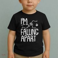 Funny Halloween Skeleton I'm Falling Apart Toddler T-Shirt thumb 2