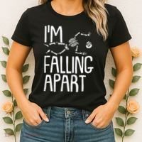 Funny Halloween Skeleton I'm Falling Apart Women's T-Shirt thumb 2