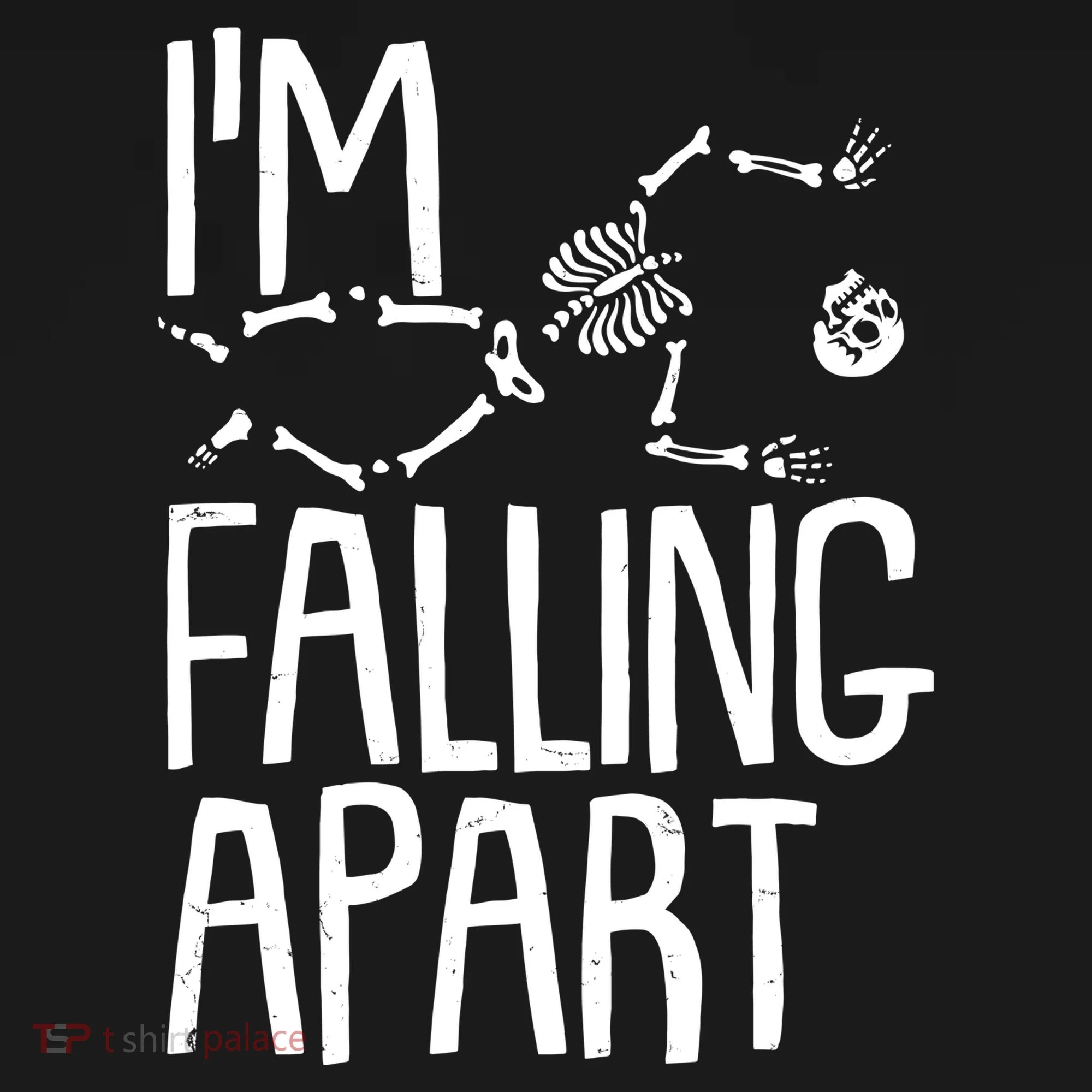 Funny Halloween Skeleton I'm Falling Apart Kids Sweatshirt
