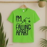 Funny Halloween Skeleton I'm Falling Apart T-Shirt thumb 2