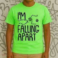 Funny Halloween Skeleton I'm Falling Apart T-Shirt thumb 3