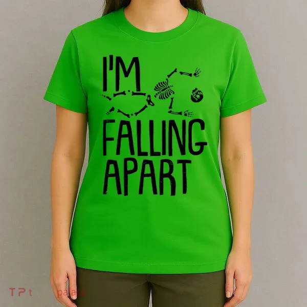 Funny Halloween Skeleton I'm Falling Apart T-Shirt