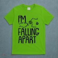 Funny Halloween Skeleton I'm Falling Apart T-Shirt thumb 5